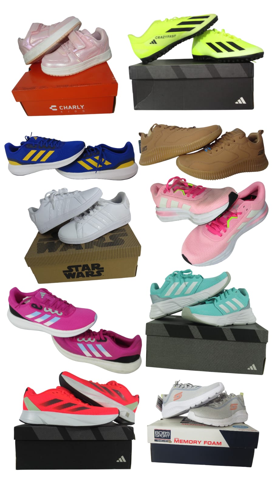 LOTE TENIS DEPORTIVOS Y CASUALES CON ALTA COMODIDAD Y GRAN VARIEDAD DE MARCAS